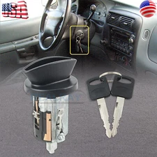 Metal Ignition Switch Lock Cylinder & 2 Keys For Ford F-150 F-250 E-150 E-250