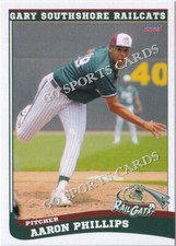 2023 Gary Southshore Railcats Aaron Phillips RC Rookie Card