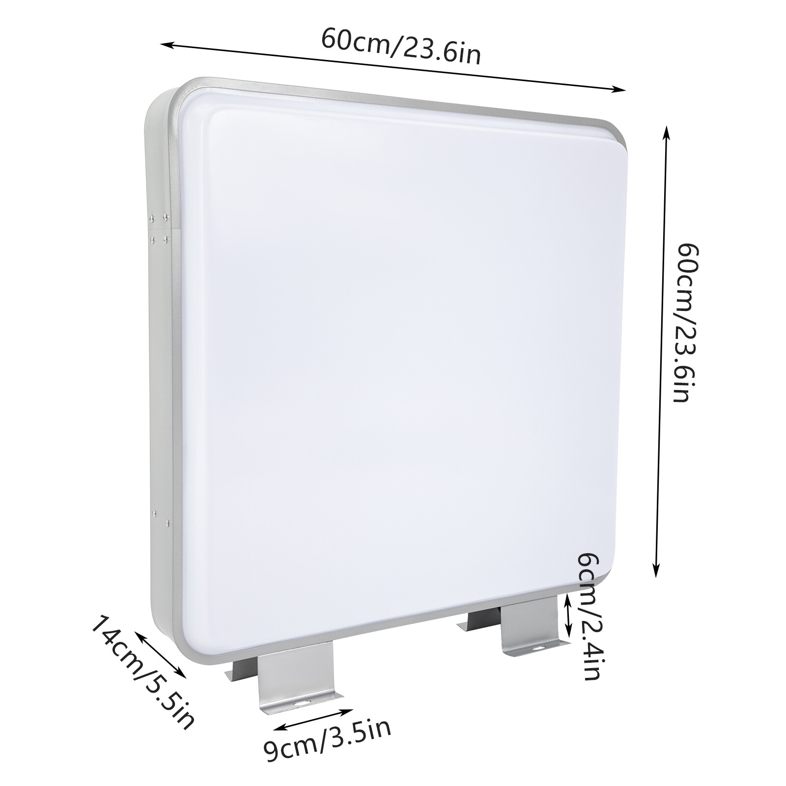 Square LED Advertising Light Box Waterproof Double-sided Light Advertising Board