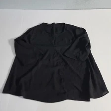 Attention Sz XL Black Cold Shoulder 3/4 Sleeve Blouse
