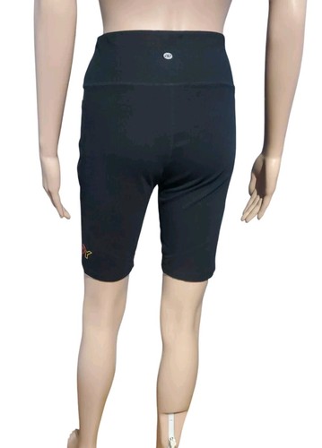 DKNY Pantaloncini sportivi da motociclista M neri logo Rainbow Pride 2 tasche cuciture interne 9" - Foto 3 di 5