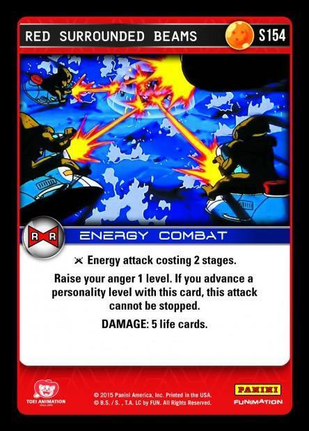 DBZ Dragon Ball Z TCG Card Panini Evolution S154 Red Surrounded