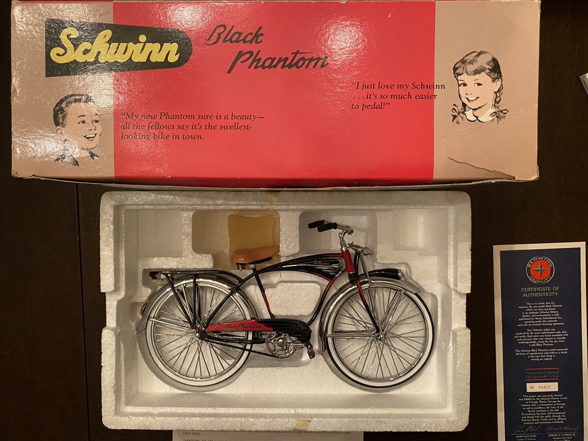 SCHWINN Black Phantom Bicycle - highly detailed XONEX 1/6