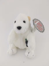 1999 Coca-Cola  White Polar Bear Holding Coke Bottle Stuffed Plush