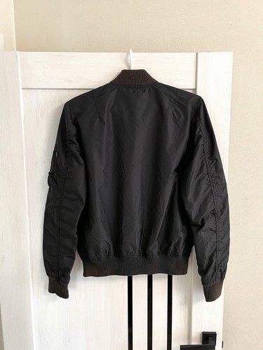 Alpha Industries Nylon Bomber Jacket Vintage Style Size S Black - Picture 20 of 22