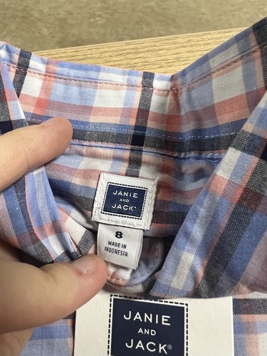 Janie And Jack Long Sleeve Boy’s Shirt• Size 8• NWT - Picture 4 of 8