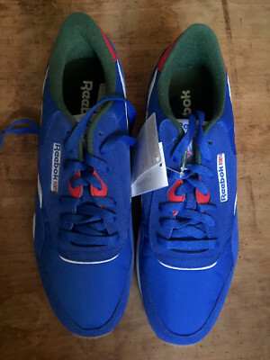 Reebok Classic CL Nylon R13 V55242 Blau Rot Grün Frage Gum Club 85 Gucci