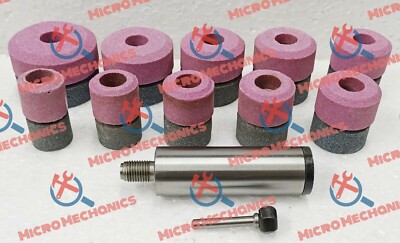 20x Valve Seat Grinding Stones With Stone Holder & Hex Drive - B&D Thread 9/16''