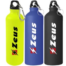 Zeus Aluminium Fitness Training Sport Trinkflasche 0,75l-0,8l blau gelb schwarz