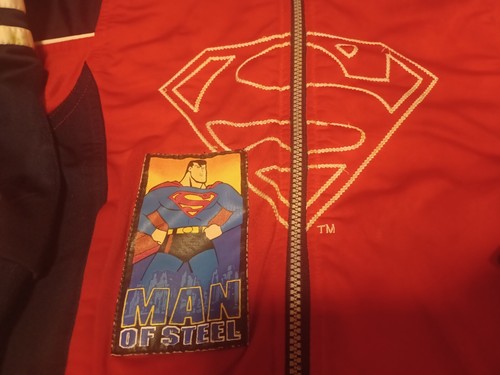 Vintage 2003 Warner Bros. Superman Full Zip Track Jacket Kid's Youth Small (6) - Picture 2 of 8