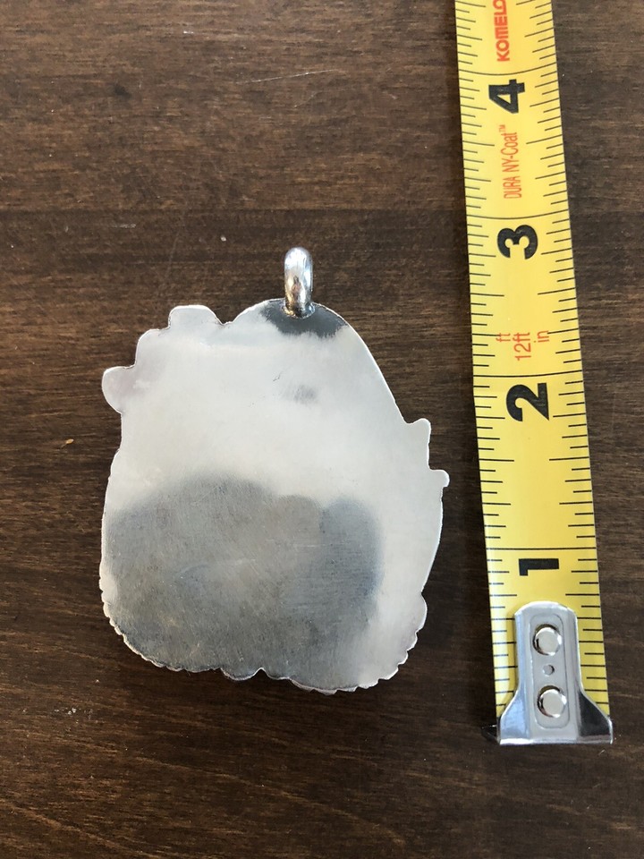 Sterling Squash Blossom Pendant w/ Large Turquoise & Accent Coral eBay