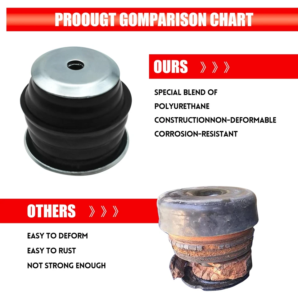 Kit de buje de montaje de cabina de carrocería KF04060BK para Ford F250 F350 Super Duty 2008-16 2/4x2 Foto 3 de 4