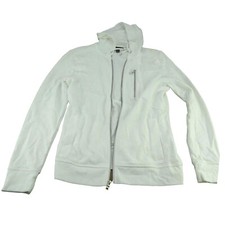INC International Concept Women's White Full-Zip Hooded Jacket Size XS NWT
