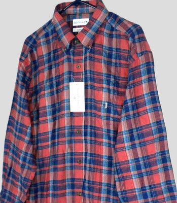 Saddlebred Men's Cache Rust Classic Fit Button-down Long Sleeve Shirt Size XL