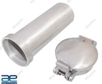 "2.5 \" Aston Alu Klapphelm Tankdeckel + Alu EinfüLlstutzen FüR BSA Triumph Gec"