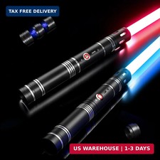 Lightsaber Toy Dueling Light Saber 20 Colors 4 Modes Sounds 2-In-1 Detachable