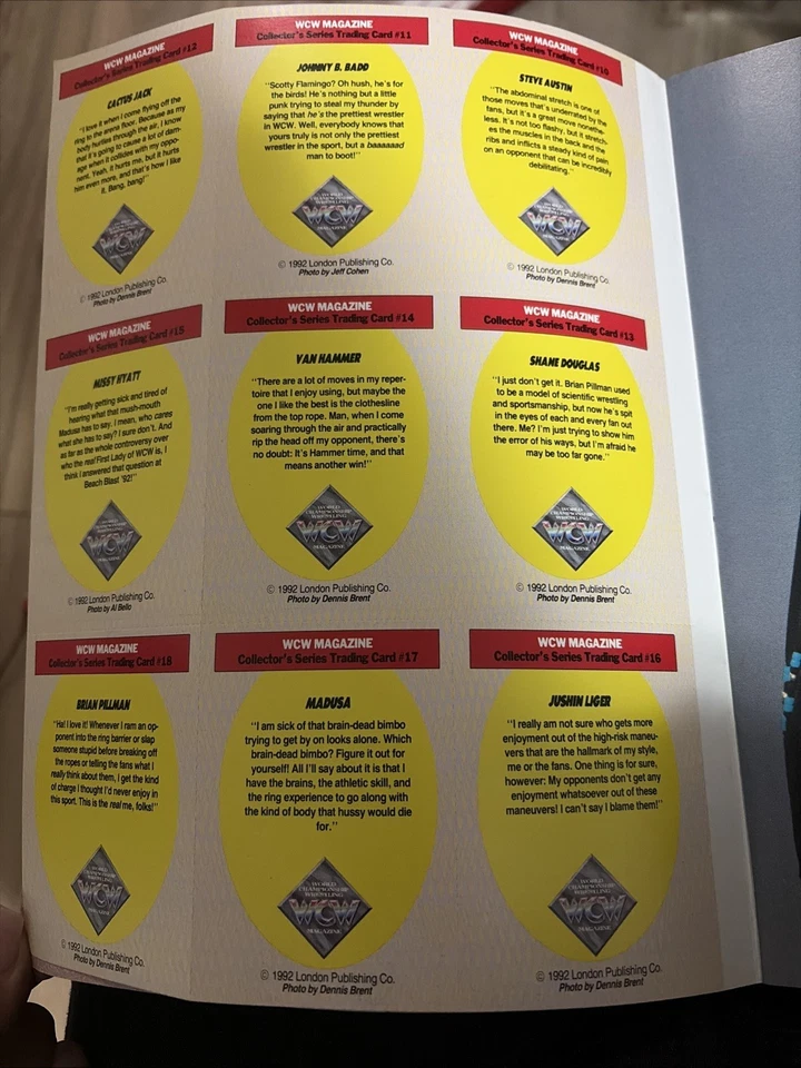 WCW Collectors Series Especial # 3 1993 Anuario 18 Tarjetas Coleccionables de Acción Incluidas Foto 4 de 4