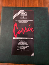 Barbara Cook "CARRIE" Linzi Hateley 1988 Stratford Musical FLOP Trifold Pamphlet