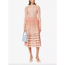 Jonathan Simkhai Tiana Cut-Out Knitted Top & Jax/Larken Midi Skirt SET