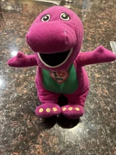 Lyons Group 2013 9" Plush Stuffed Animal Barney The Dinosaur Purple *Working