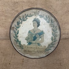Vintage Tin Queen Elizabeth II With Sewing Contents - Sewing Tin - Cottage 