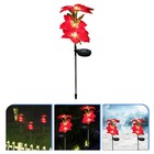 Solar Christmas Flower Light Ground Stake LED Light Outdoor Lawn Path