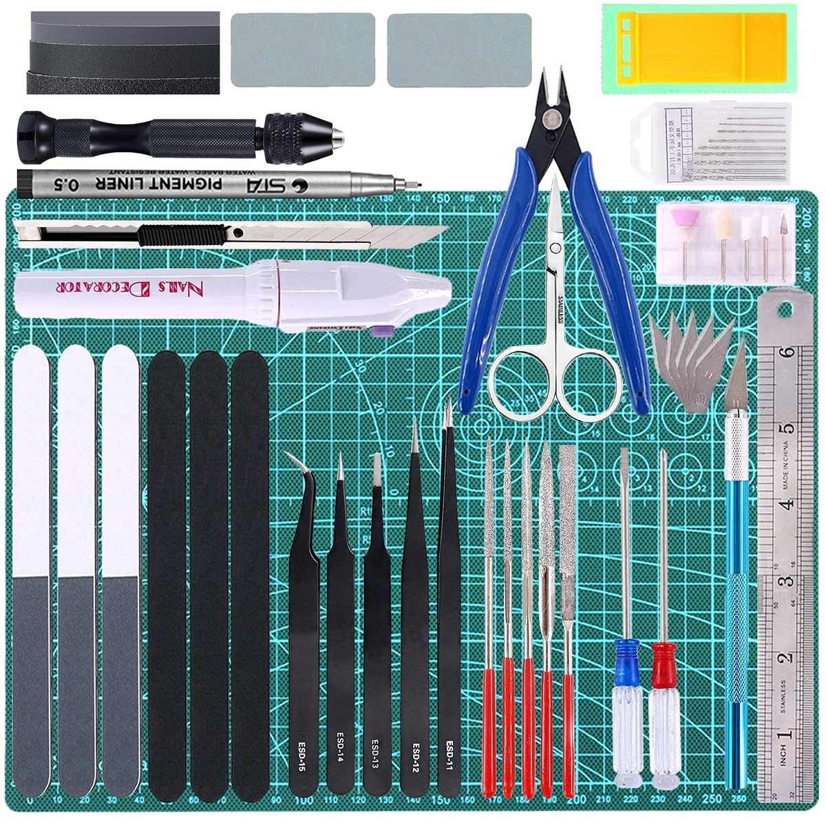 55Pcs Gundam Model Kits Tools Gunpla Tool Kit Gundam Moddeler Tool