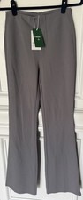 NWT Halara Pants Flex High Waisted Slight Flare Work Women Small T Grey Stretch