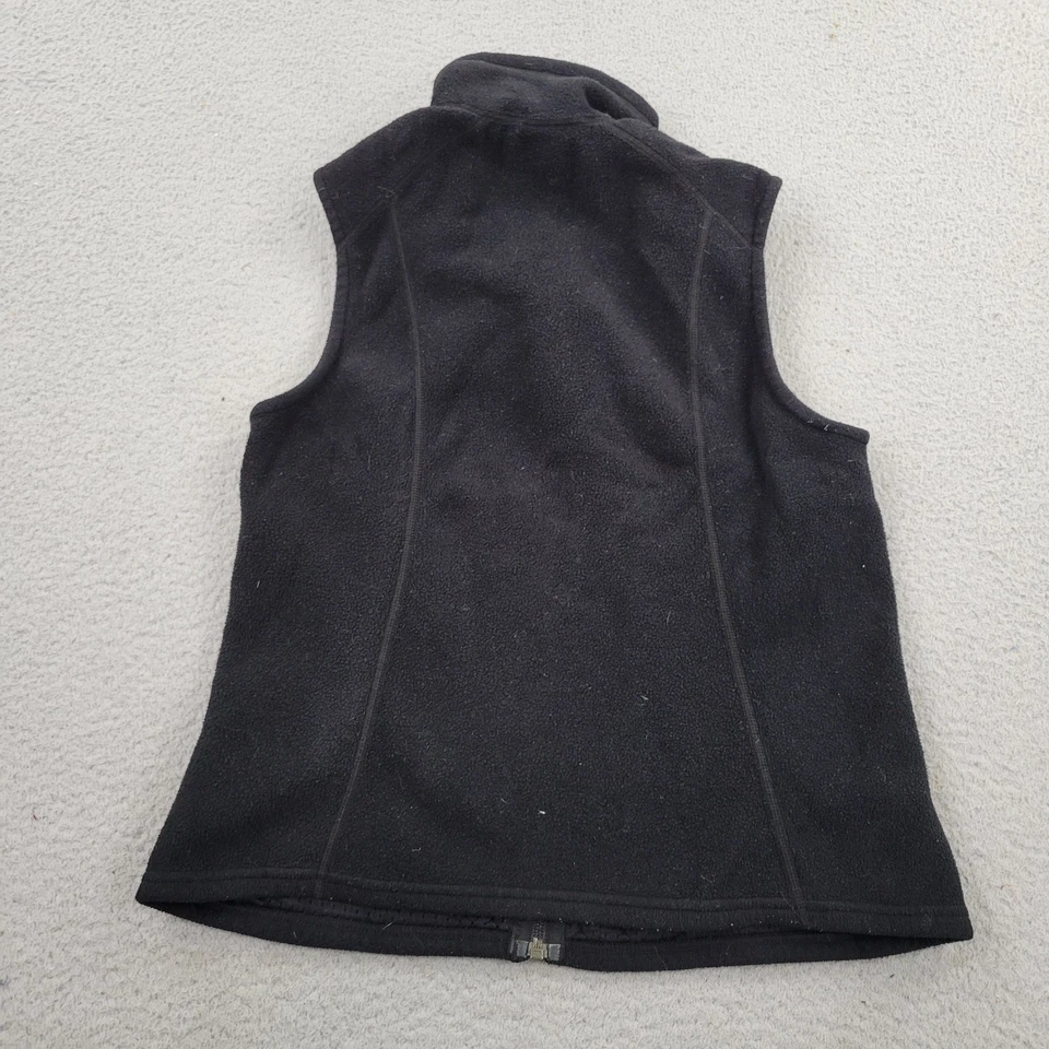 Chaleco polar Patagonia Synchilla para mujer mediano negro bolsillos cremallera completa sin mangas Foto 2 de 4