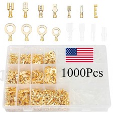 1000Pcs Assortment Spade Male Female Terminals Electrical Wire Crimp Connectors