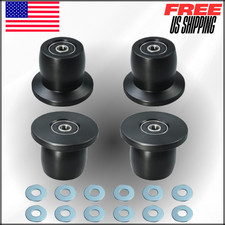 Machined Wheels/Rollers For Total Gym For XL XLS Bearings Thru Hole of 1/4" 4Pc