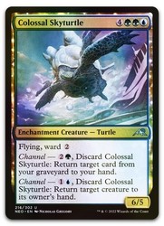 Colossal Skyturtle #216 (Foil) Kamigawa: Neon Dynasty MTG