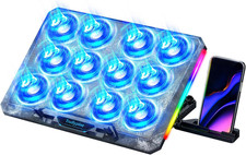 Laptop Cooling Pad with 12 Quiet Fans, Slim Portable for 12-17.3 arctic camo