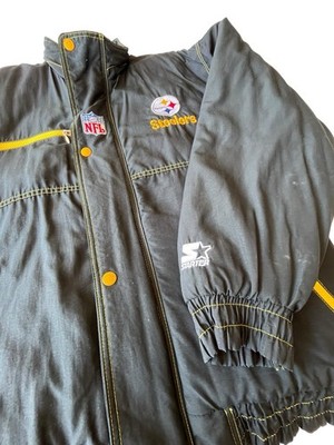 VTG Pittsburgh Steelers Starter NFL Pro Line Full Zip Jacket Med
