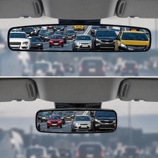 Super Wide 17 Inch Panoramic Rear View Car Mirror, Universal Automotive Interior