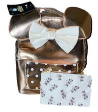 Disney Minnie Mouse Mini-Backpack Bowels Pink Rose