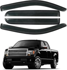 Rain Guards Window Visors Fit For 2009-2014 Ford F150 Supercrew Cab Truck Ou... Rain Guards Window Visors Fit For 2009-2014 Ford F150 Supercrew Cab Truck Ou...