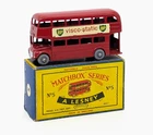 Matchbox Lesney 5c London Routemaster Bus 'BP' (GPW) - NM In C TYPE BOX