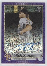 2022 Topps Chrome Rookie Purple Speckle Refractor 257/299 Max Kranick Auto 0hw6