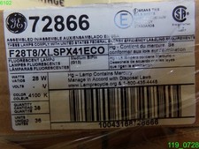 Qty 36: GE 72866 Fluorescent Bulb T-8 Medium Bi-Pin, COLOR: 4100 K, 28w,