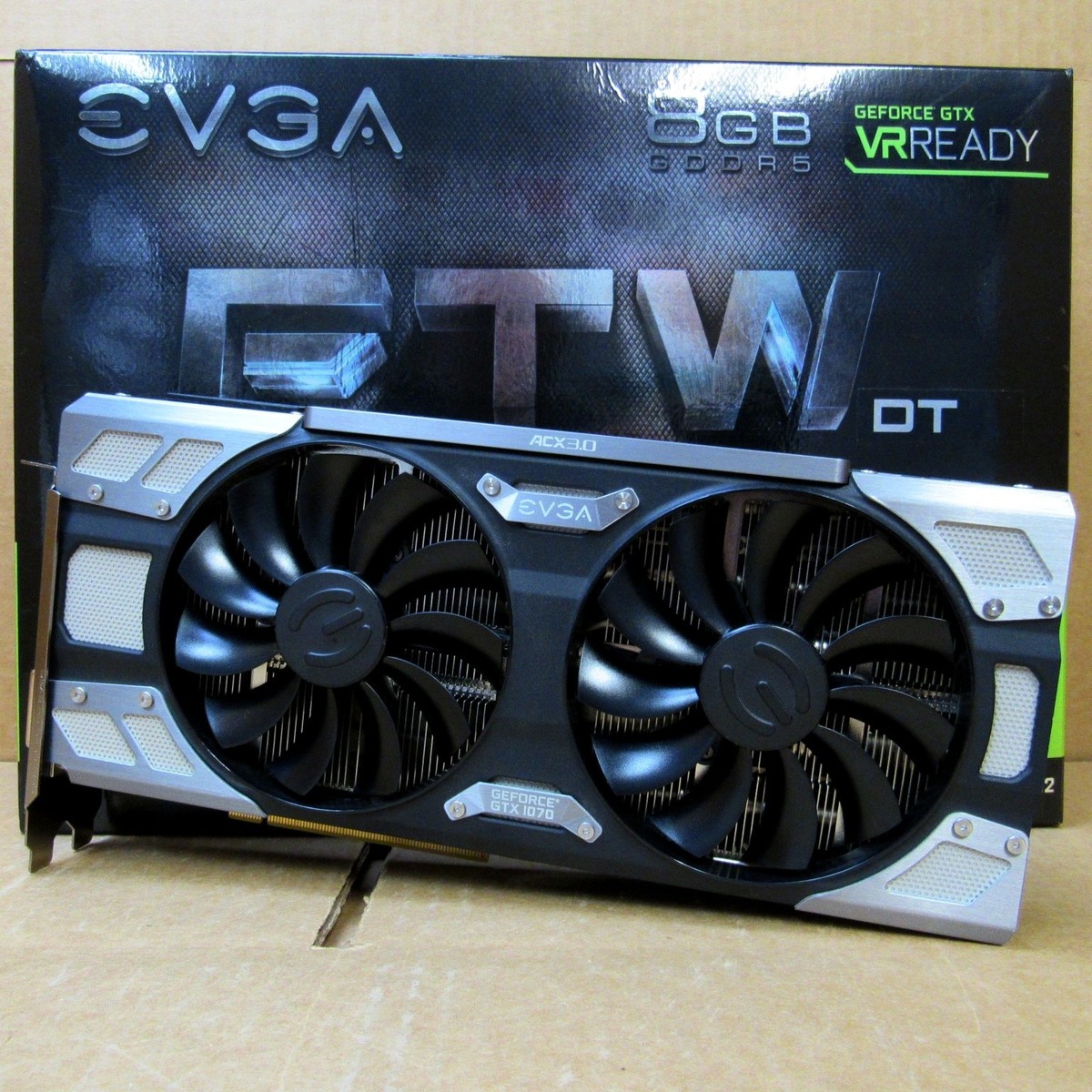 EVGA GeForce GTX 1070 FTW DT GAMING Graphics Card w/8GB GDDR5 and 