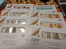 Color Street Nail Polish Strips. Lot Of 8 Brand New And Sealed