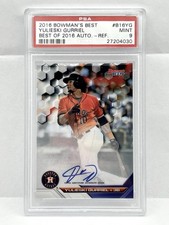 2016 Bowman's Best #B16YG Yulieski Gurriel Auto Ref Baseball Card PSA 9 MINT