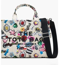 NWT Marc Jacobs MEDIUM Canvas Tote bag - Stickers 2025