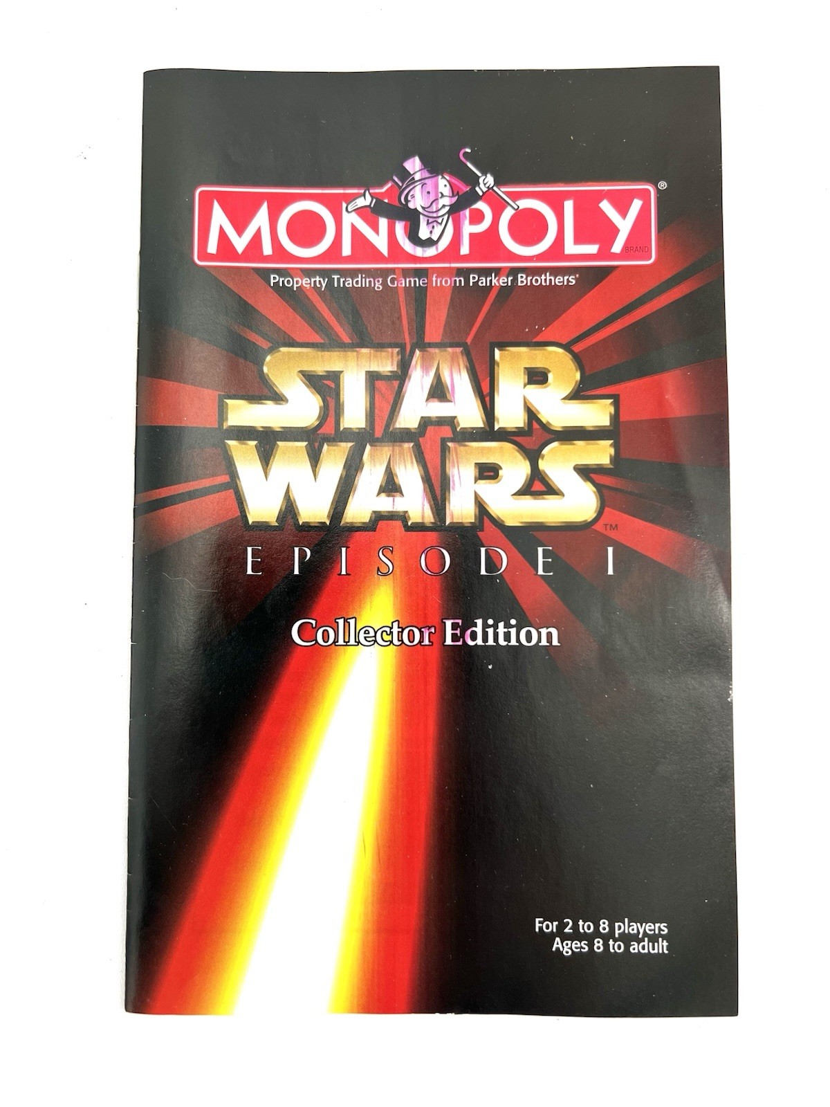 Star Wars Episode 1 Monopoly 1999  Board Game Replacement Instructions