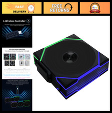 120mm Wireless RGB Fan with Infinity Mirror Design - No Controller Needed, Black