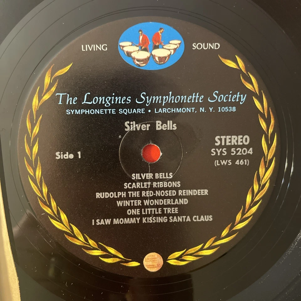 Longines Symphonette / Silver Bells LP LSS Stereo Christmas Holiday EX!!!! - Image 3 of 4