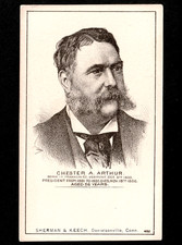 1880's HD2A US President Chester Arthur 19th Century Non-Sport 492 Card SR.P.pH