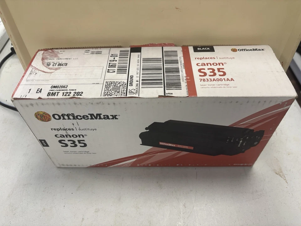 Картридж с тонером OfficeMax заменяет Canon S35 черный - Изображение 2 из 4