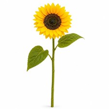 40" Artificial Sunflower Stem Large Faux Flower 10" Head Decoration
